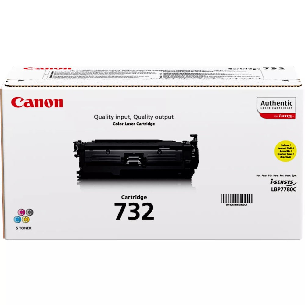 Genuine Canon 732 Yellow Toner Cartridge (6260B002AA) image 1