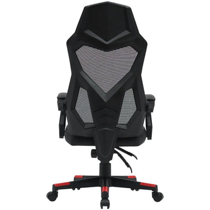 Canyon Flow MCH01 Ergonomic Gaming Chair – Red (CNE-MCH01R) — rear view