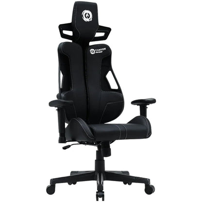 Canyon Morphos ABCH01 Ergonomic Gaming Chair – Black (CNS-ABCH01BW) — front view