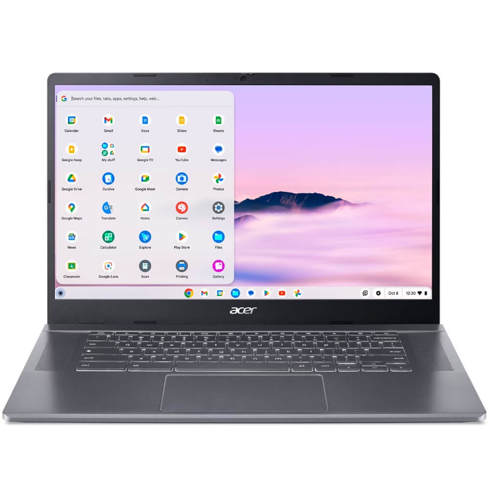 Acer Chromebook Plus 515 CB515-2HT Notebook PC – Core i5-1235U / 15.6″ FHD Touch / 8GB RAM / 256GB SSD / Chrome OS / Iron (NX