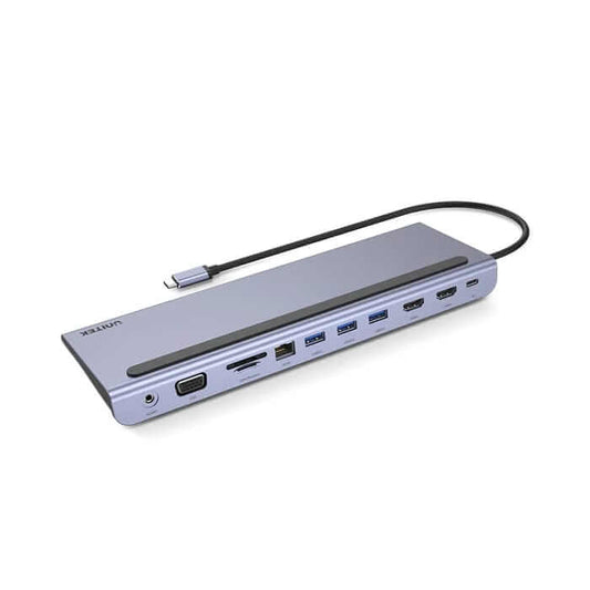 Unitek uHUB 11+ 11-in-1 USB-C Ethernet Hub with MST Triple Monitor (D1022B) – with Dual HDMI, 100W PD, Dual Card Reader image 1