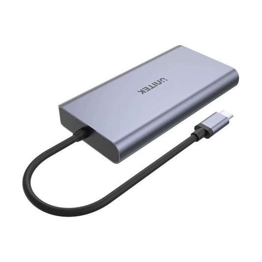 Unitek uHUB S7+ 7-in-1 USB-C Ethernet Hub (D1056A) – with MST Dual Monitor, 100W Power Delivery and Card Reader image 2
