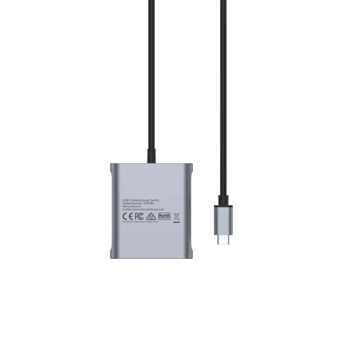 Unitek USB-C Bidirection Switch (D1078A) — rear view