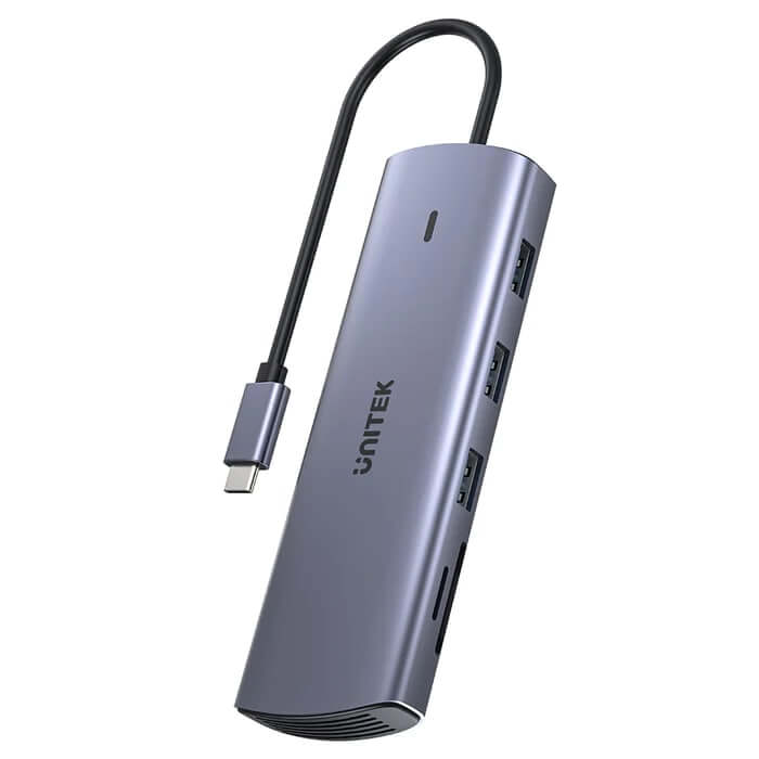 Unitek 9-in-1 USB-C Hub (D1113A) — front view