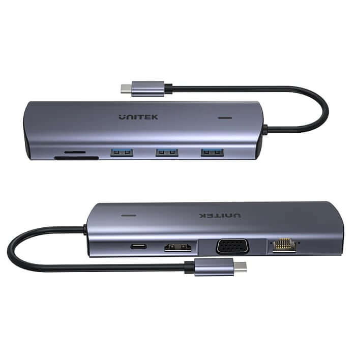 Unitek 9-in-1 USB-C Hub (D1113A) — side view