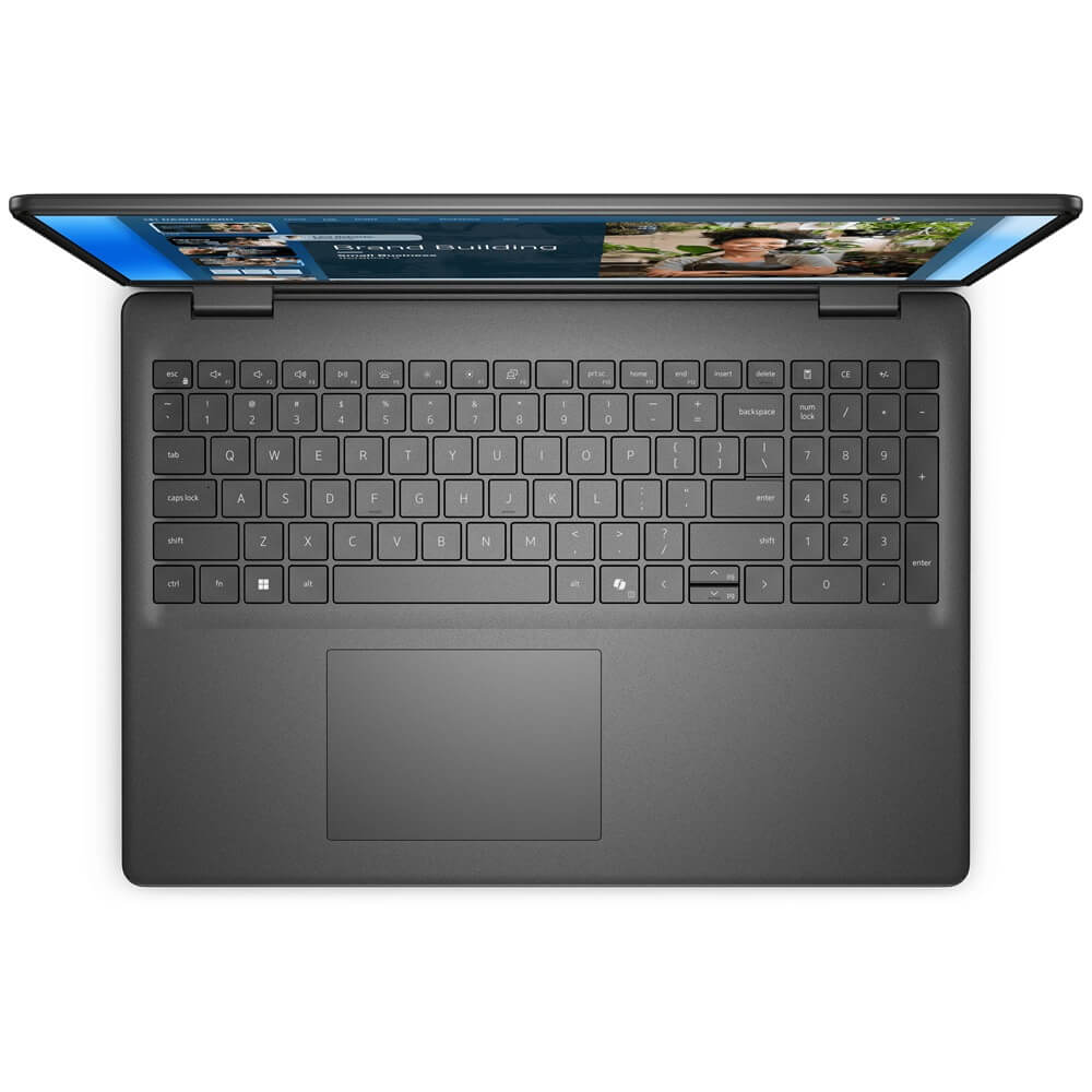 Dell 16 DC16250 Notebook PC – Core 7 150U / 16″ FHD+ / 16GB RAM / 1TB SSD / Win 11 Home (DC16250C7161W11H) — rear view