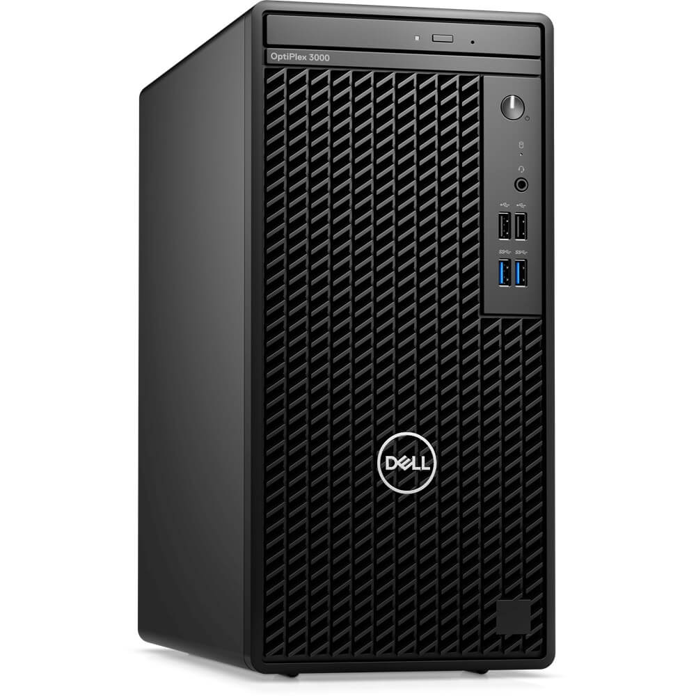 Dell OptiPlex 3000 MT Desktop PC – Core i5-12500 / 8GB RAM / 1TB HDD / Win 11 Pro (N008O3000MT) — front view