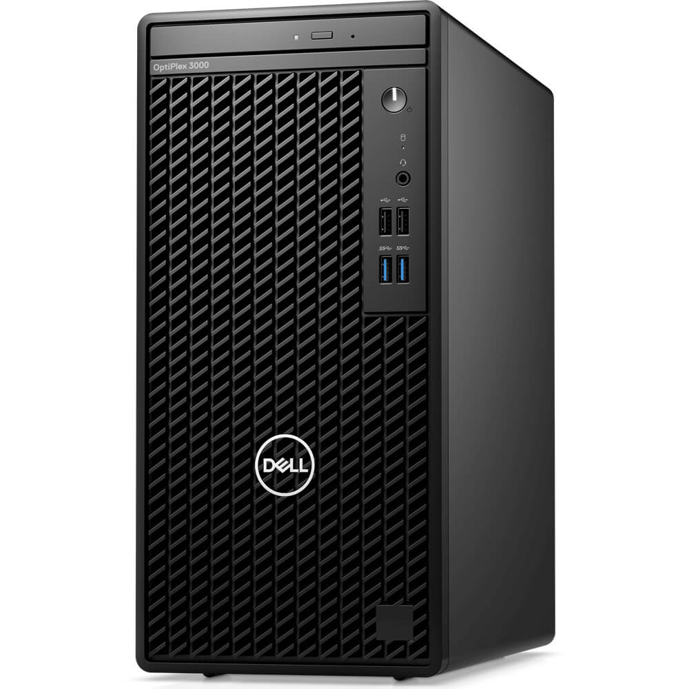 Dell OptiPlex 3000 MT Desktop PC – Core i5-12500 / 8GB RAM / 1TB HDD / Win 11 Pro (N008O3000MT) — side view