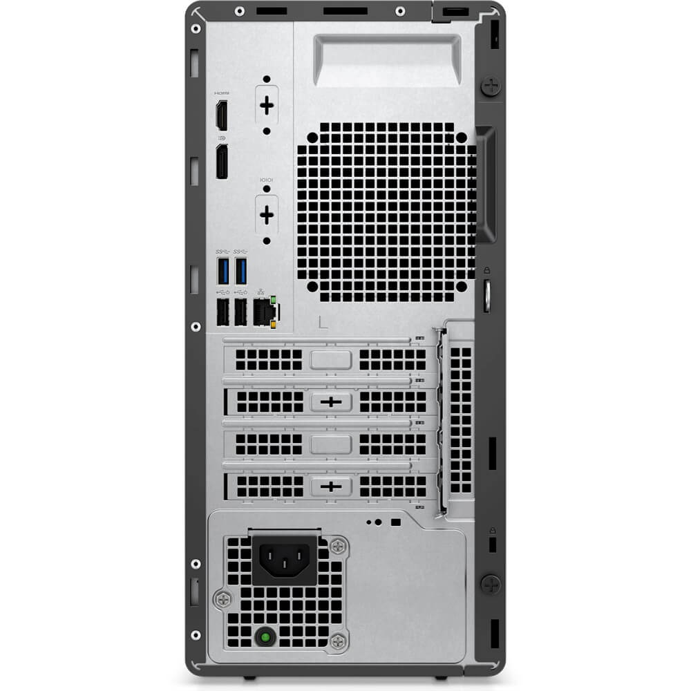 Dell OptiPlex 3000 MT Desktop PC – Core i5-12500 / 8GB RAM / 1TB HDD / Win 11 Pro (N008O3000MT) — rear view