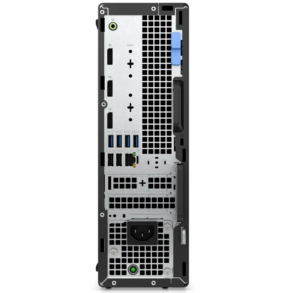 Dell OptiPlex 7010 SFF Plus Desktop PC – Core i5-13500 / 16GB RAM / 512GB SSD / Win 11 Pro (N007O7010SFFPEMEA) — rear view