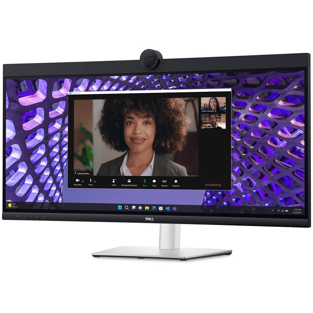 Dell P3424WEB 34″ WQHD Curved Video Conferencing Monitor (210-BFOB) — side view