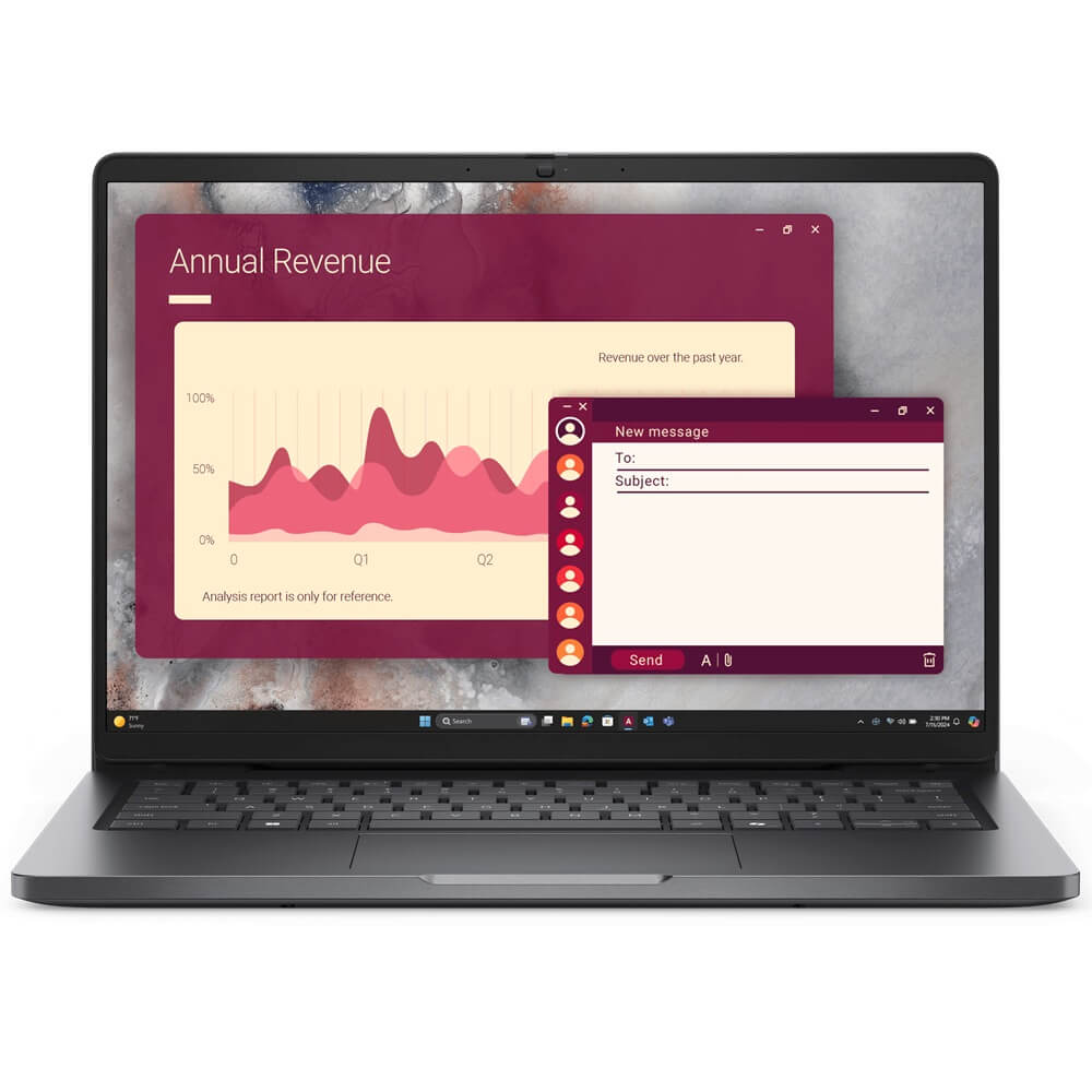 Dell Pro 14 PC14250 Notebook PC – Core Ultra 7 265U / 14″ FHD+ / 16GB RAM / 512GB SSD / Win 11 Pro (BTO109_PC14250_EMEA)
