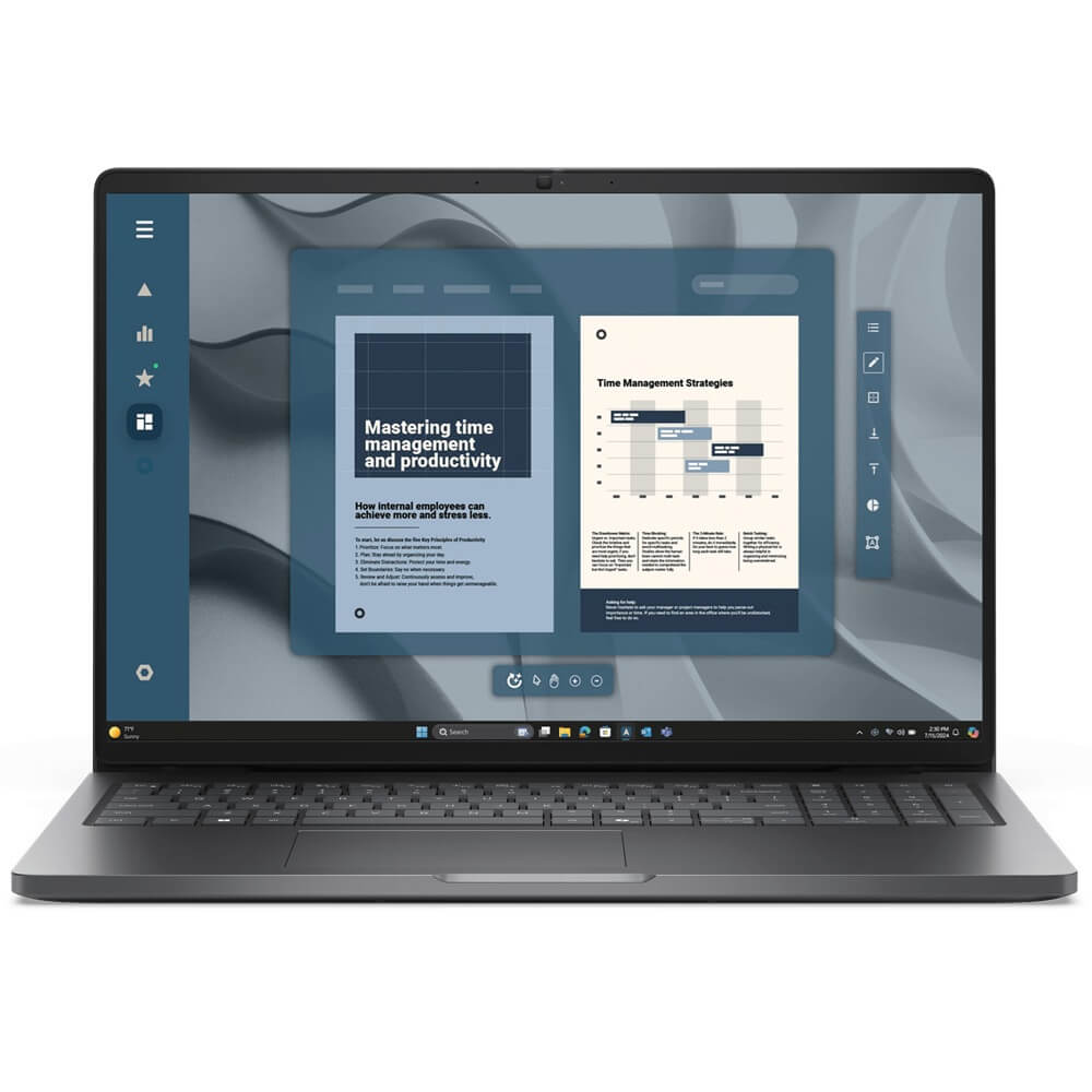 Dell Pro 16 PC16255 Notebook PC – Ryzen 5 220 / 16″ FHD+ / 8GB RAM / 512GB SSD / Win 11 Pro (BTO507_PC16255_EMEA)