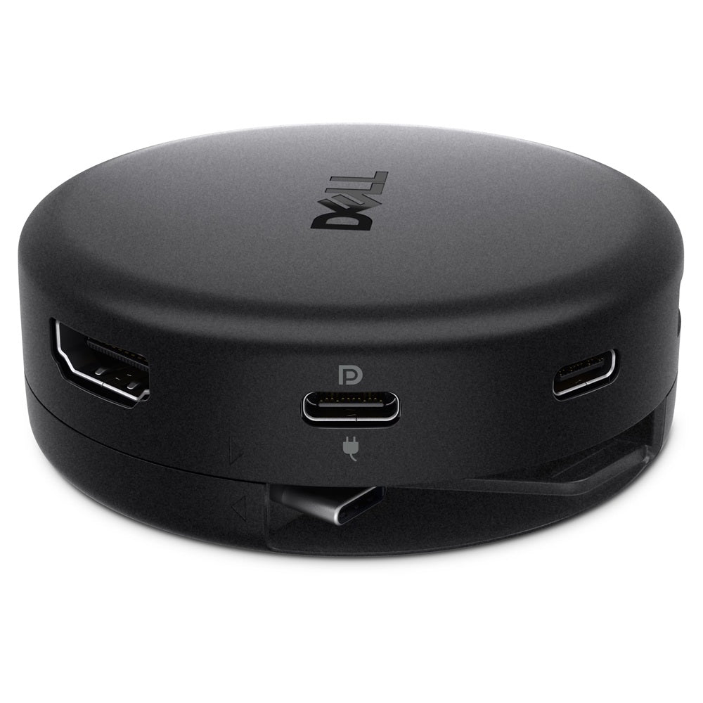 Dell Pro DA326 7-in-1 USB-C Travel Hub (470-BGCG) — rear view