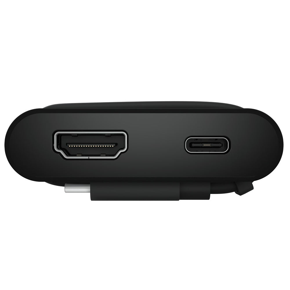 Dell Pro DA225 4-in-1 USB-C Travel Hub (470-BFBN) — rear view