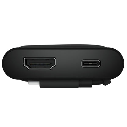 Dell Pro DA225 4-in-1 USB-C Travel Hub (470-BFBN) — rear view