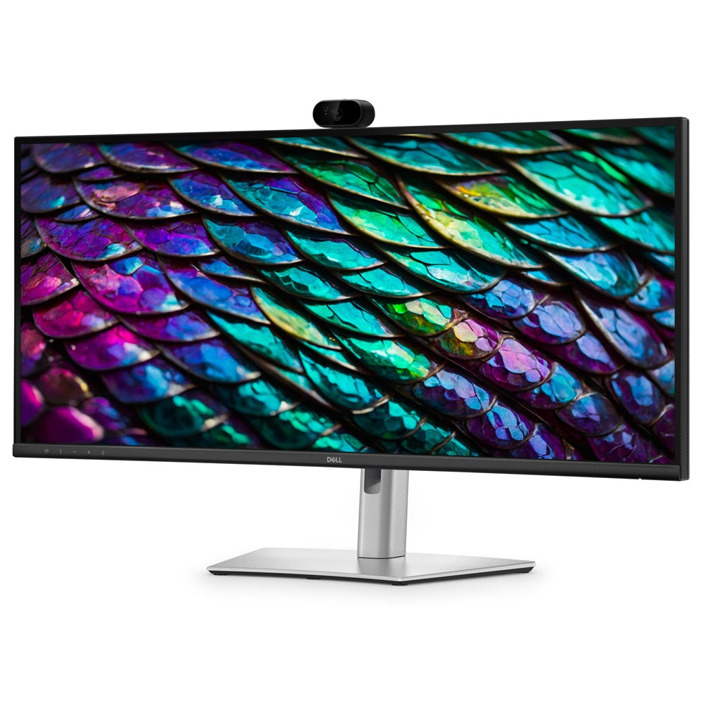 Dell Pro P 34 P3426WEB 34-inch WQHD IPS Curved USB-C Hub Conferencing Monitor (210-BVHQ) — side view