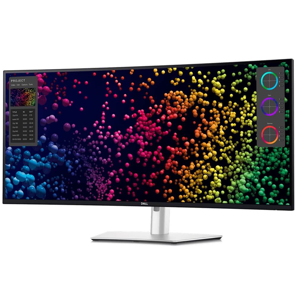 Dell UltraSharp U4025QW 40-inch WUHD Curved Thunderbolt Hub Monitor (210-BMDV) — side view