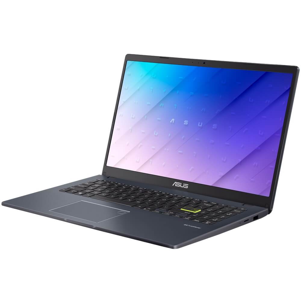 ASUS E510MA Notebook PC – Celeron N4020 / 15.6″ HD / 4GB RAM / 256GB SSD / Win 11 Home / Black (E510MA-C42B4W) — front view
