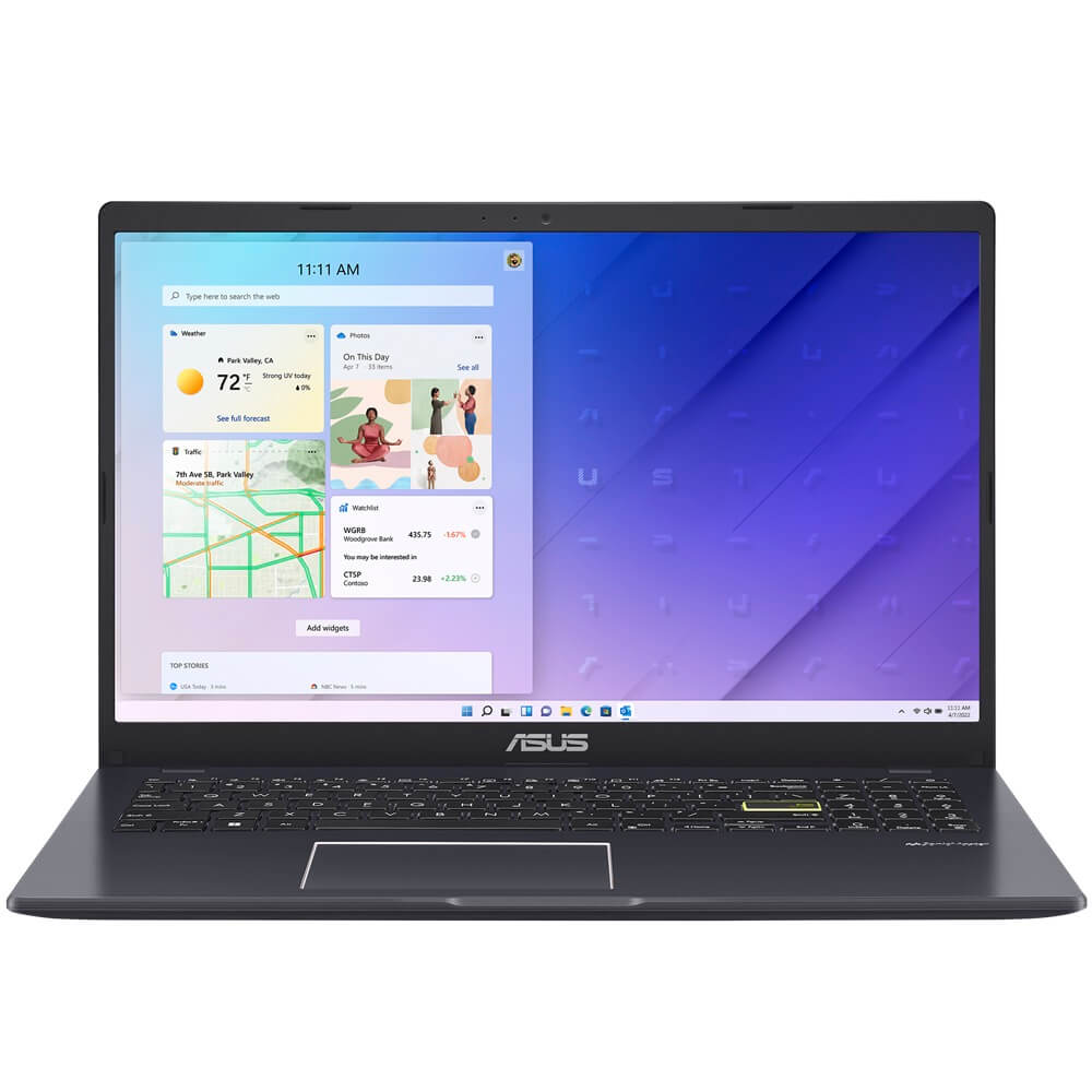 ASUS E510MA Notebook PC – Celeron N4020 / 15.6″ HD / 4GB RAM / 256GB SSD / Win 11 Home / Black (E510MA-C42B4W)