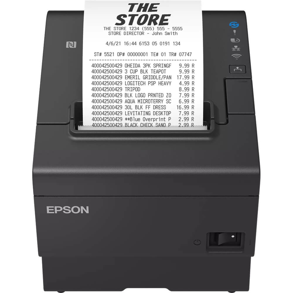 Epson TM-T88VII 112 POS Receipt Printer with USB, Serial & Ethernet (C31CJ57112) image 1