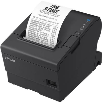Epson TM-T88VII 112 POS Receipt Printer with USB, Serial & Ethernet (C31CJ57112) — side view