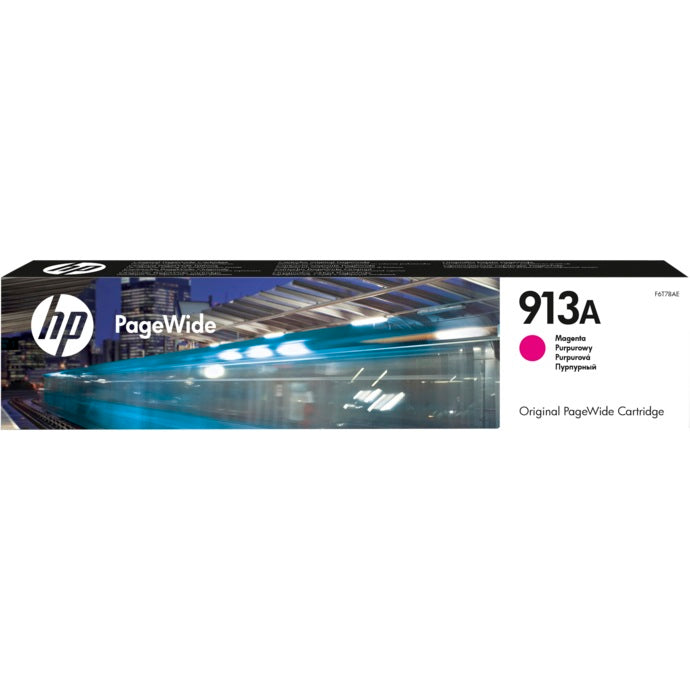HP 913A Magenta Original PageWide Cartridge (F6T78AE) image 1