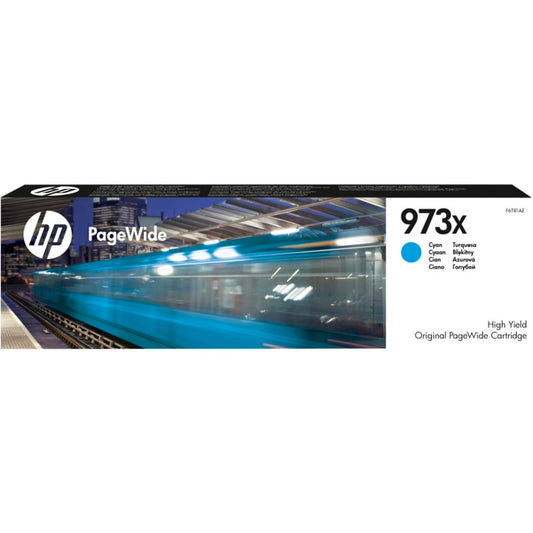 HP 973X High Yield Cyan PageWide Cartridge (F6T81AE) image 1