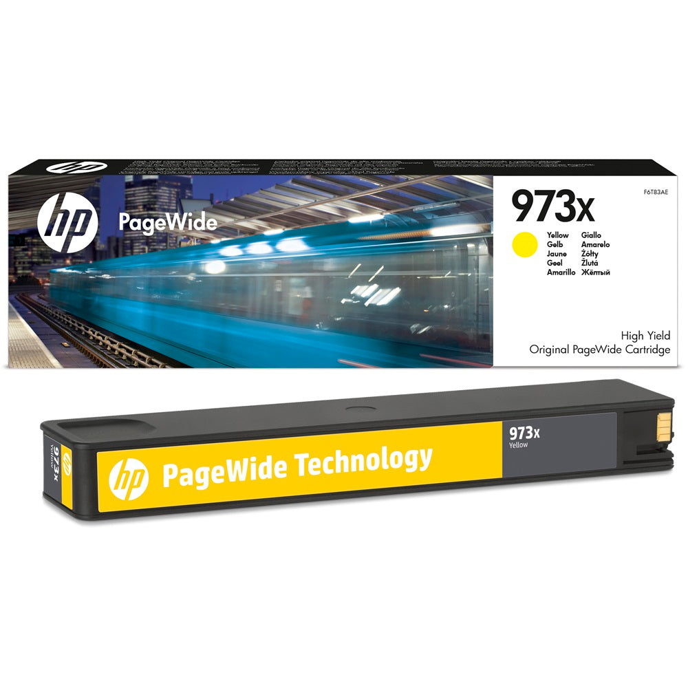 HP 973X High Yield Yellow PageWide Cartridge (F6T83AE) image 2