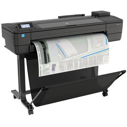 HP DesignJet T730 36-inch Printer (F9A29D) — side view