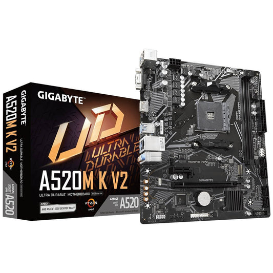 Gigabyte A520M K V2 AM4 Micro ATX Motherboard (GA-A520M-K-V2) image 1
