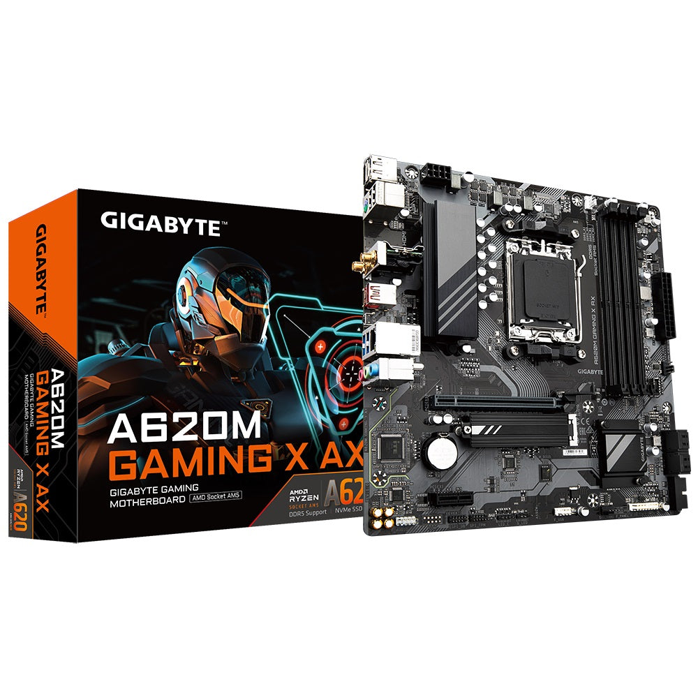 Gigabyte A620M GAMING X AX DDR5 AM5 Motherboard (GA-A620M-GAMING-X-AX) image 1