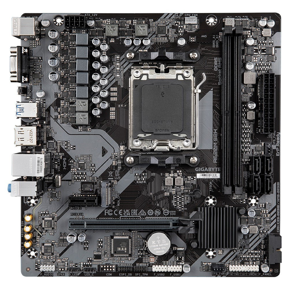 Gigabyte A620M S2H DDR5 AM5 Micro ATX Motherboard (GA-A620M-S2H) image 2