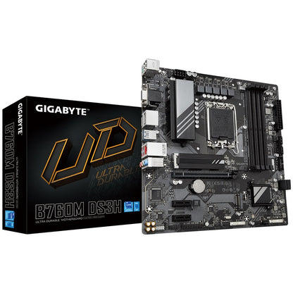 Gigabyte B760M DS3H LGA1700 Micro ATX Motherboard (GA-B760M-DS3H)