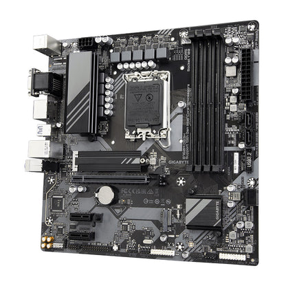 Gigabyte B760M DS3H LGA1700 Micro ATX Motherboard (GA-B760M-DS3H) — rear view