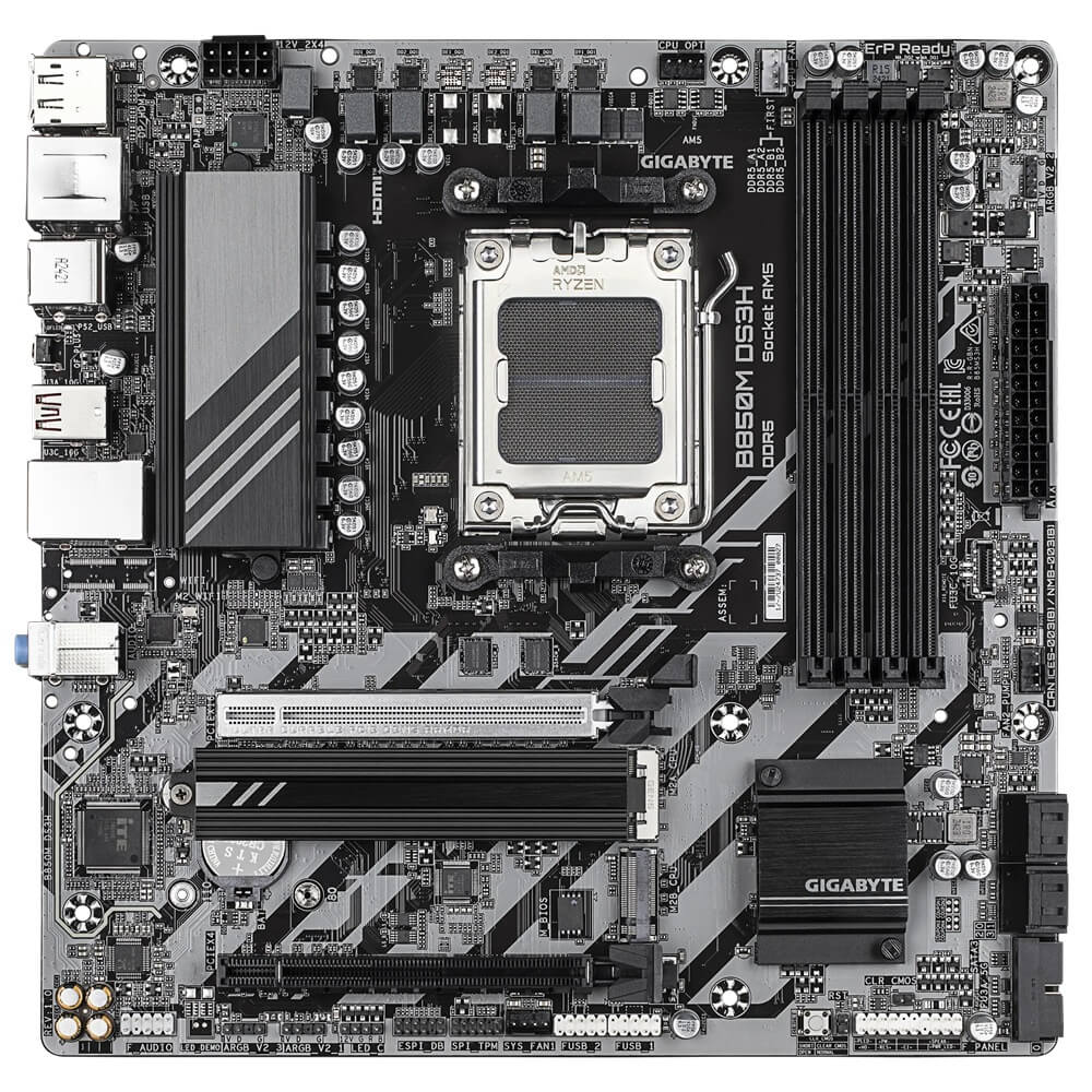 Gigabyte B850M DS3H AM5 Micro ATX Motherboard (GA-B850M-DS3H) image 2