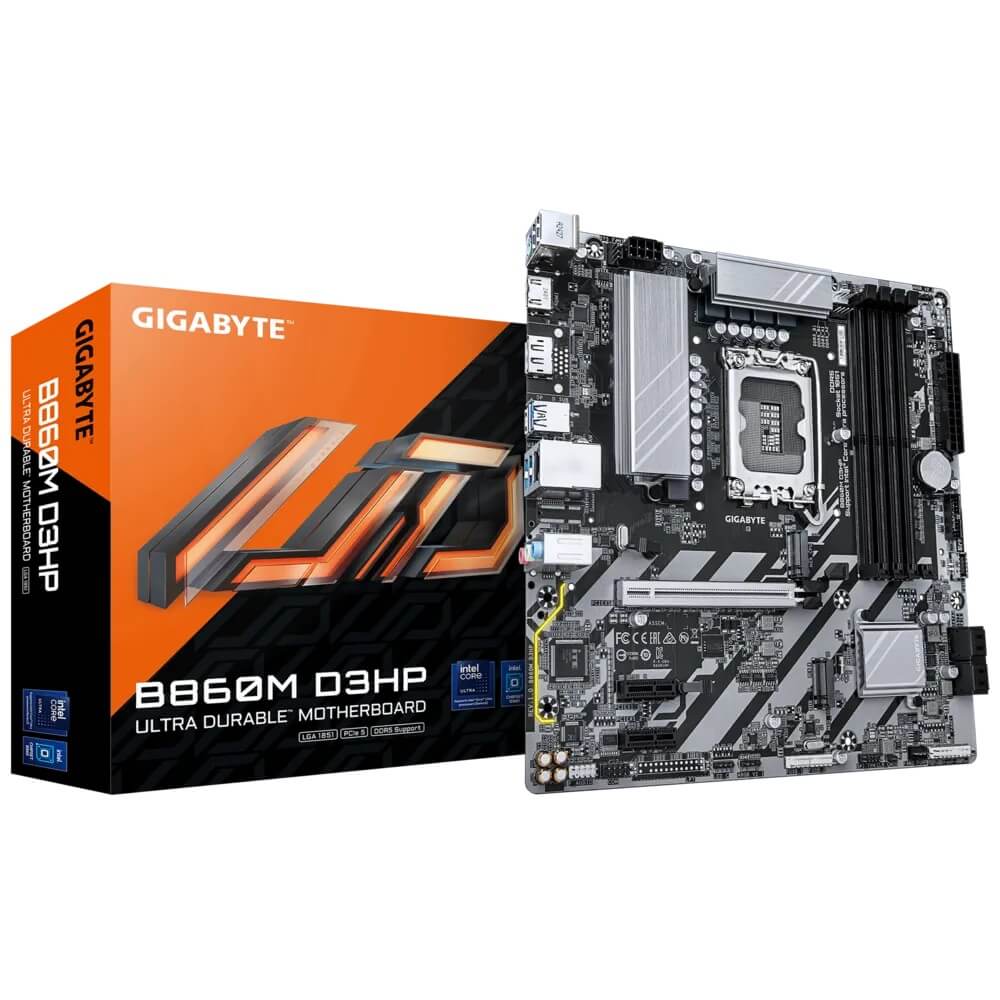 Gigabyte B860M D3HP LGA1851 Micro ATX Motherboard (GA-B860M-D3HP) image 1