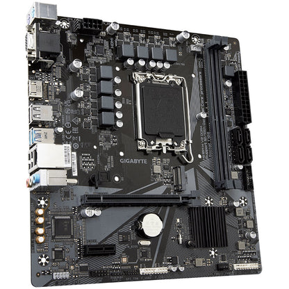 Gigabyte H610M H V2 DDR4 LGA1700 Micro ATX Motherboard (GA-H610M-H-V2-DDR4) — side view