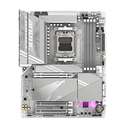 AORUS X870 ELITE WIFI 7 ICE AM5 ATX Motherboard (GA-X870-AORUS-ELITE-WIFI7-ICE) — front view