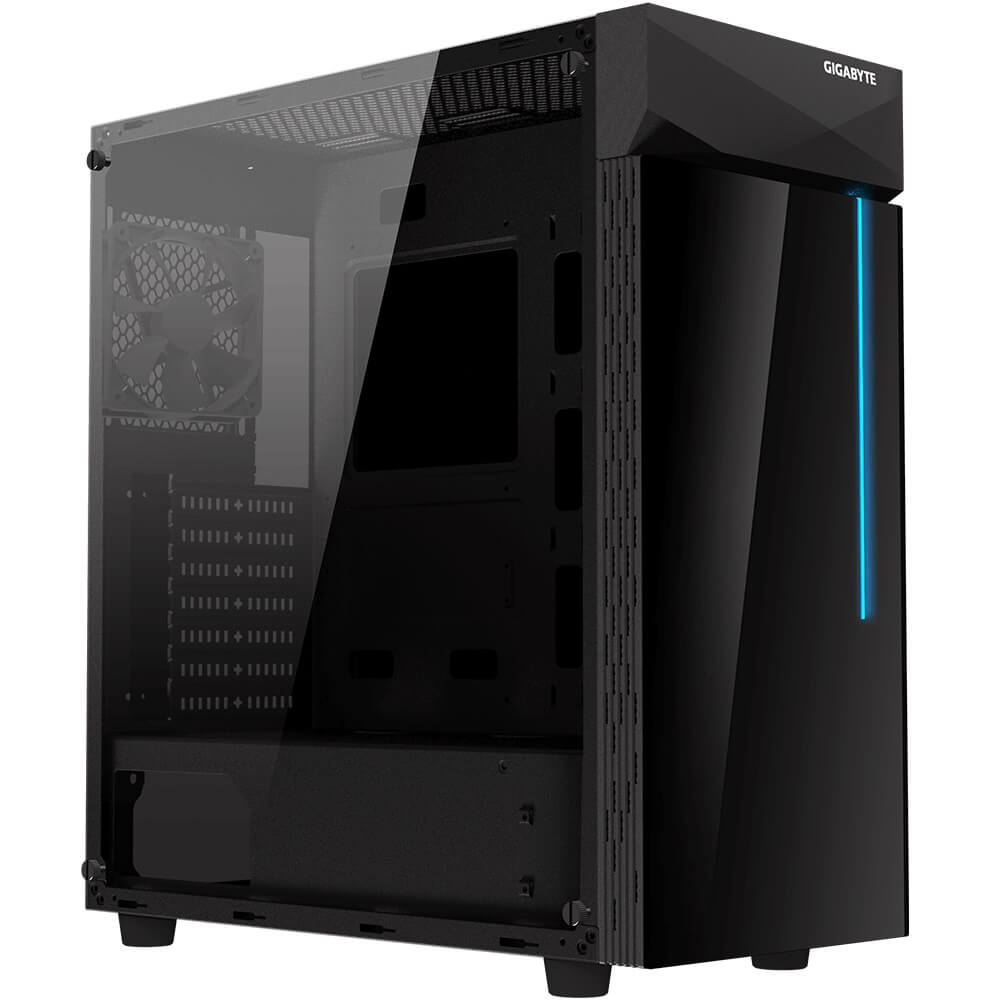 Gigabyte C200 RGB Tempered Glass Mid Tower Case (GB-C200G) image 1