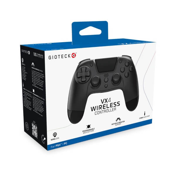Gioteck VX4 Wireless Controller for PS4 – Black (GIO-VX4PS4-21-MU) image 4