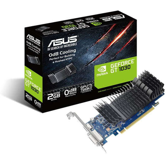 ASUS GeForce GT 1030 2GB GDDR5 Low Profile Graphics Card (GT1030-SL-2G-BRK) image 1