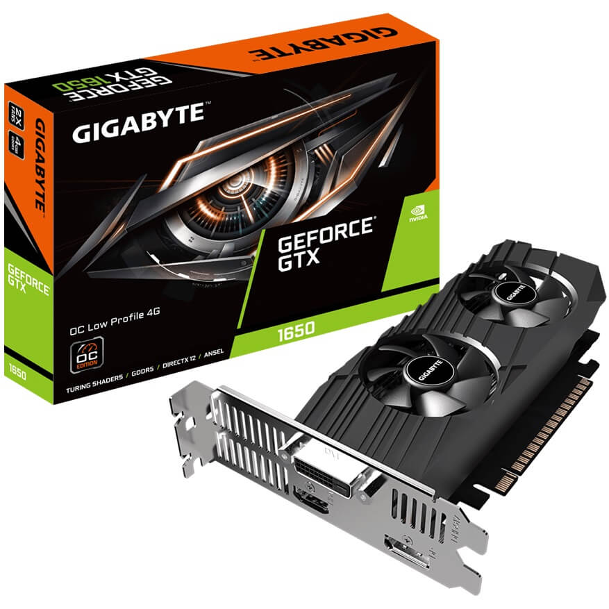 Gigabyte GeForce GTX 1650 OC Low Profile 4GB GDDDR6 Graphics Card (GV-N1650OC-4GL) image 1