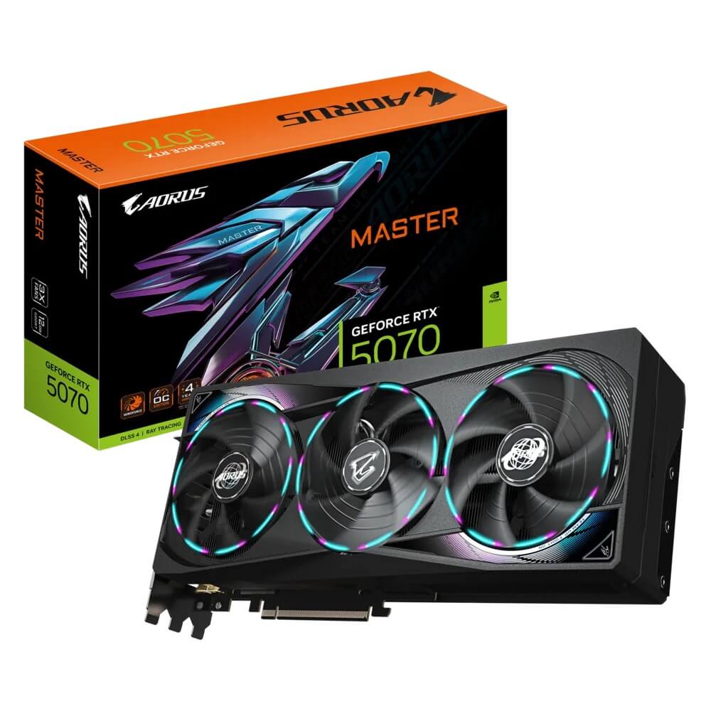 AORUS GeForce RTX 5070 MASTER 12GB GDDR7 Graphics Card (GV-N5070AORUS M-12GD) image 1