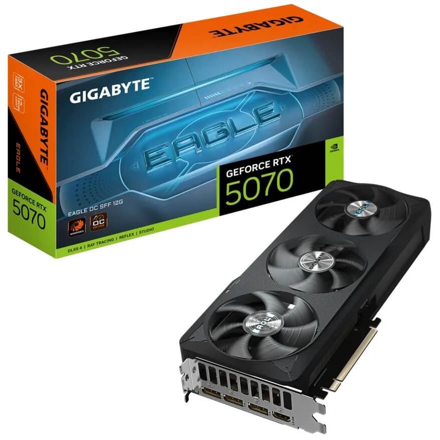 Gigabyte GeForce RTX 5070 EAGLE OC SFF 12GB GDDR7 Graphics Card (GV-N5070EAGLE OC-12GD) image 1
