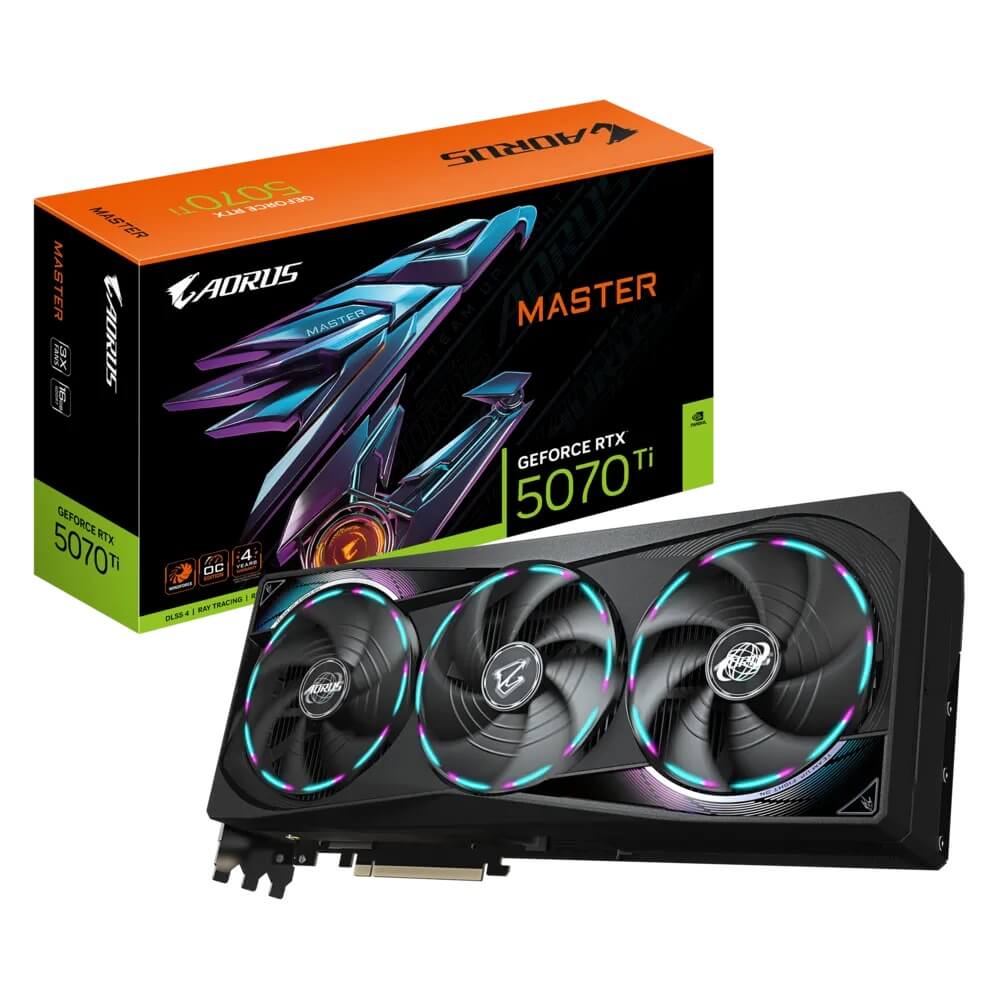 AORUS GeForce RTX 5070 Ti MASTER 16GB GDDR7 Graphics Card (GV-N507TAORUS M-16GD) image 1