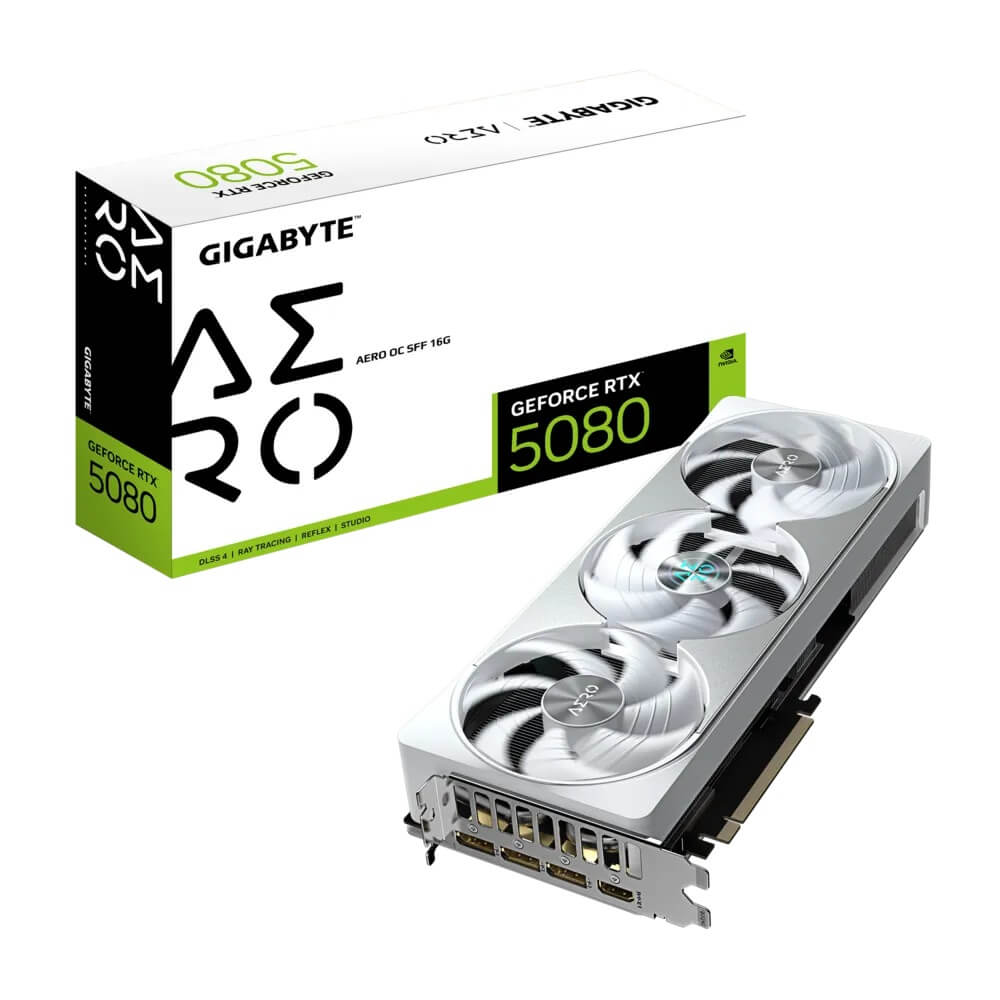 Gigabyte GeForce RTX 5080 AERO OC SFF 16GB GDDR7 Graphics Card (GV-N5080AERO-OC-16GD) image 1