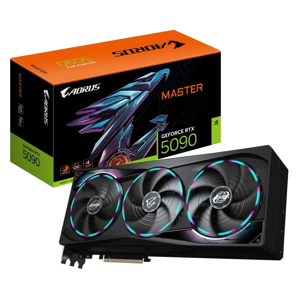 AORUS GeForce RTX 5090 MASTER 32GB GDDR7 Graphics Card (GV-N5090AORUS-M-32GD) image 1