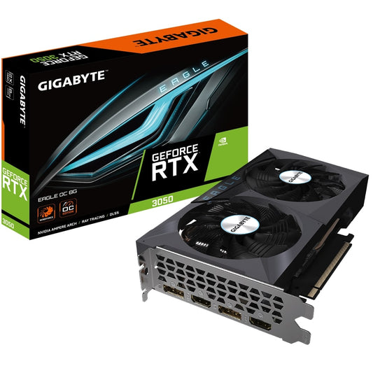 Gigabyte NVIDIA GeForce RTX 3050 Eagle OC 8GB GDDR6 Graphics Card (GV-N3050EAGLE OC-8GD) image 1