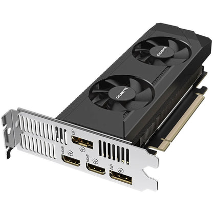 Gigabyte GeForce RTX 3050 OC Low Profile 6GB GDDR6 Graphics Card (GV-N3050OC-6GL) — rear view